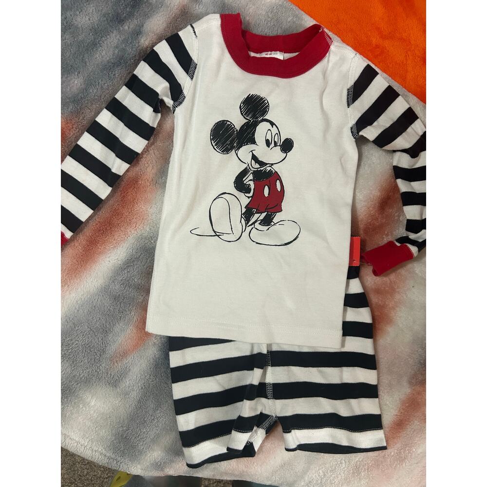 Hanna anderson US 3 90cm Mickey Mouse Shorts pajama set #1001